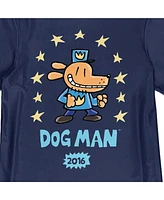 Dog Man Boys Surrounded By Stars Youth Navy Crew Neck Short Sleeve T-shirt -Xl