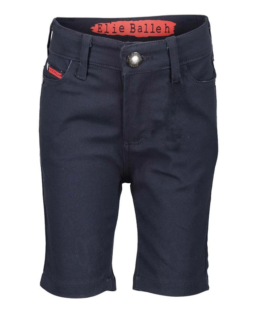Elie Balleh Big Boys Navy Cotton Twill Short