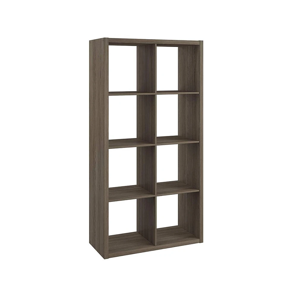 ClosetMaid Decorative Bookcase Open Back 8-Cube Storage Organizer