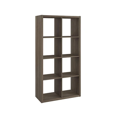 ClosetMaid Decorative Bookcase Open Back 8-Cube Storage Organizer