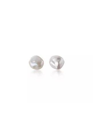 Spero London Baroque Pearl Irregular Stud Earring Sterling Silver