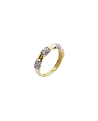 Spero London Bone Sterling Silver Adjustable Ring