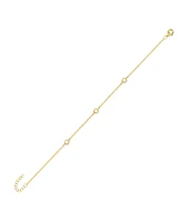 Spero London White Opal Sterling Silver Bracelet in Gold