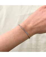 Spero London Pastel Color Colourful Sterling Silver Tennis Bracelet