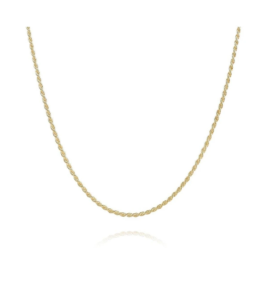 Spero London Sterling Silver Rope Chain Necklace