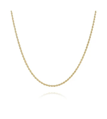 Spero London Sterling Silver Rope Chain Necklace