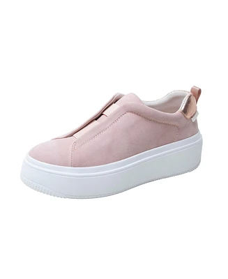 Golde | Slip On Leather or Suede Platform Sneaker