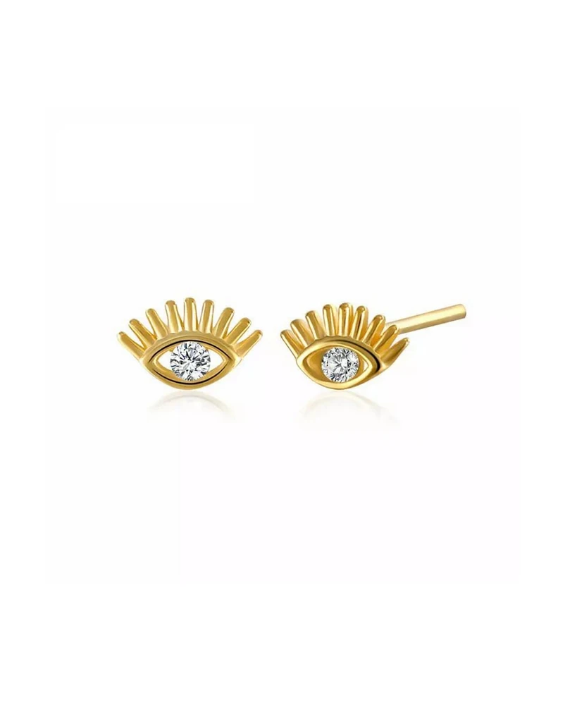 Spero London Eye Stud Earrings Sterling Silver