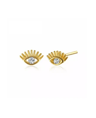 Spero London Eye Stud Earrings Sterling Silver