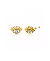 Spero London Eye Stud Earrings Sterling Silver