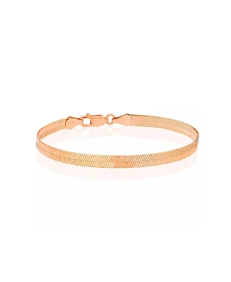 Spero London Italian Herringbone Sterling Chain Bracelet
