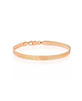 Spero London Italian Herringbone Sterling Chain Bracelet