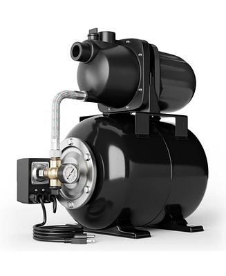 1200 W Garden Water Pump Shallow Well Pressurized Irrigation-Black