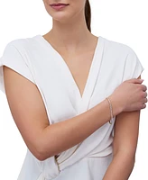 Created White Sapphire Tennis Bracelet (8-1/8 ct. t.w.) in 14k Yellow Gold Over Sterling Silver
