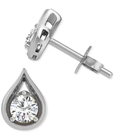 Diamond Teardrop Shape Stud Earrings (3/8 ct. t.w.) 14k Gold