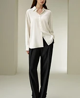 Lilysilk Women's The One Relaxed Fit Silk Shirt