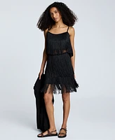 Kenneth Cole Women's Fringe Cropped Camisole Top