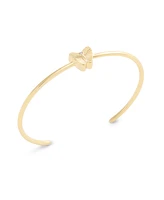 Coach Faux Stone Butterfly Thin Cuff Bracelet