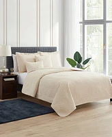 Nestl Grid Embossed 5-Pc. Quilt Set, Full/Queen