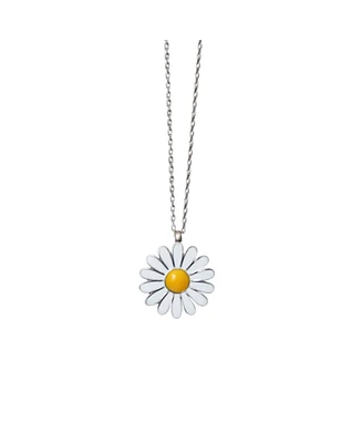 Spero London Sterling Silver Daisy Pendant Necklace