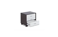 Rectangular Top Upholstered 2-Drawer Nightstand – Chic and Functional Bedroom Furniture