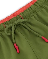 Sunset and Vines Men's Solid Woven Swim Trunks