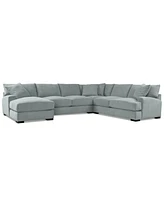 Rhyder 4-Pc. Fabric Chaise Sectional with Apartment Sofa, Exclusively at Macy's