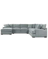 Rhyder 4-Pc. Fabric Chaise Sectional with Apartment Sofa, Exclusively at Macy's