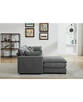 Modular 3-Seater Sofa with Ottoman
