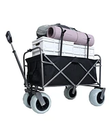 Beach Wagon - Big Wheels, 500lbs Capacity, All Terrain, Black