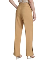 Dkny Petite High Rise Flare-Leg Pants