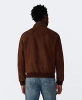 Furniq Uk Men's Men s Suede Bomber Jacket, Created for Macy s