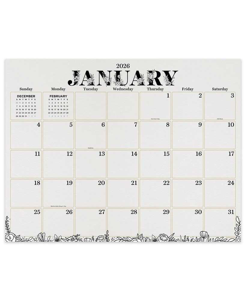2026 Susan Branch Large Desk Pad Monthly Blotter Calendar