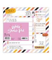 Super Stripe Weekly Square Schedule Pad