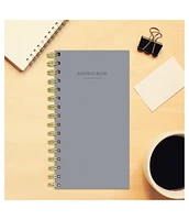 Gray Spiral Address Book