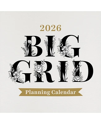 2026 Big Grid-Floral Wall Calendar