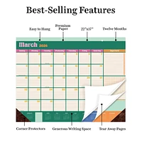2026 Sherbet Large Desk Pad Monthly Blotter Calendar
