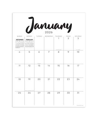 2026 Rainbow Blocks Large Desk Pad Monthly Blotter Calendar