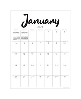 2026 Rainbow Blocks Large Desk Pad Monthly Blotter Calendar