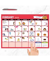 2026 Bountiful Blooms Large Desk Pad Monthly Blotter Calendar