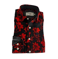 Elie Balleh Big Boys Navy Floral Shirt