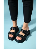Joanes Leather Two-Strap Platform Sandal (Women)