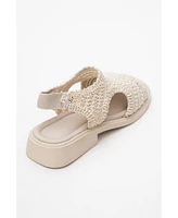 Weave Leather Woven Sandal (Women)