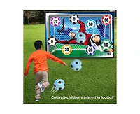 Titqwop Sticky Soccer Games Set for Kids – Indoor/Outdoor Mini Goal with Adhesive Balls | No Inflation Needed | Fun Backyard & Birthday Gift fo