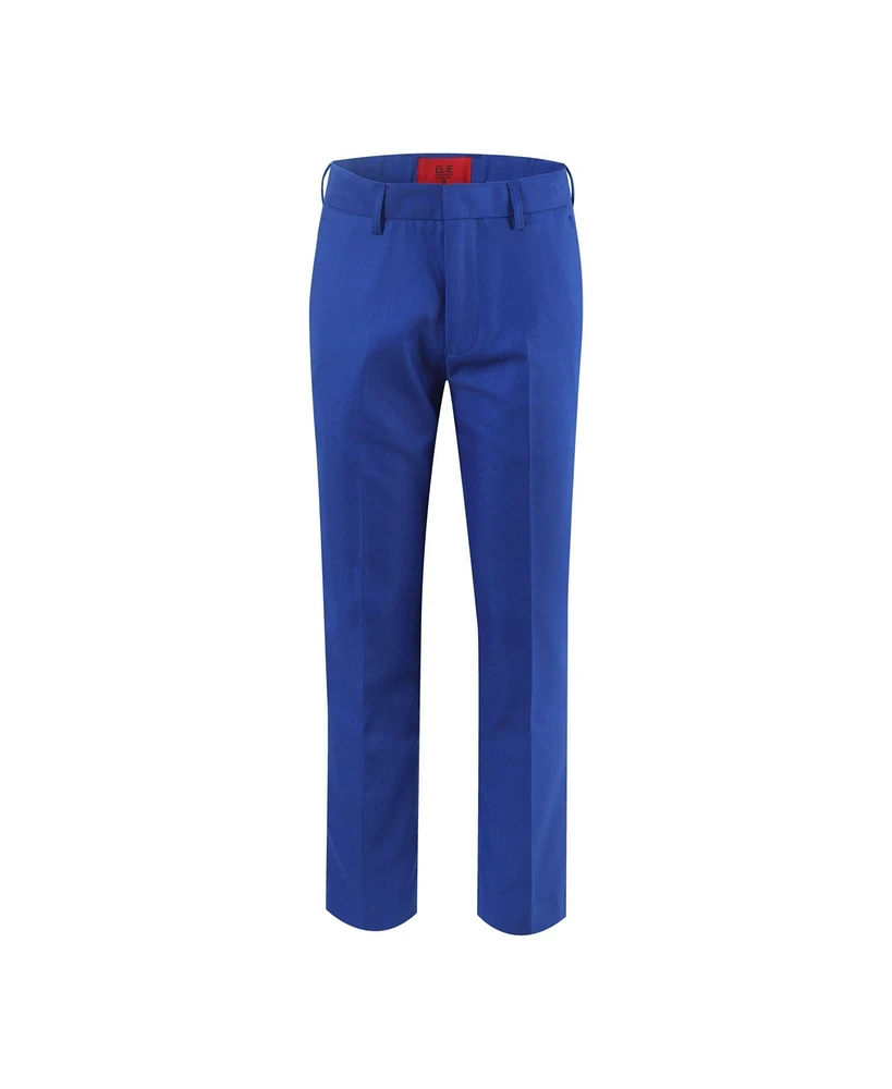 Elie Balleh Big Boys Royal Blue Slim Fit Dress Pants