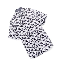 Elie Balleh Big Boys Blue Floral Button-Down Slim Fit Short Sleeve Shirt