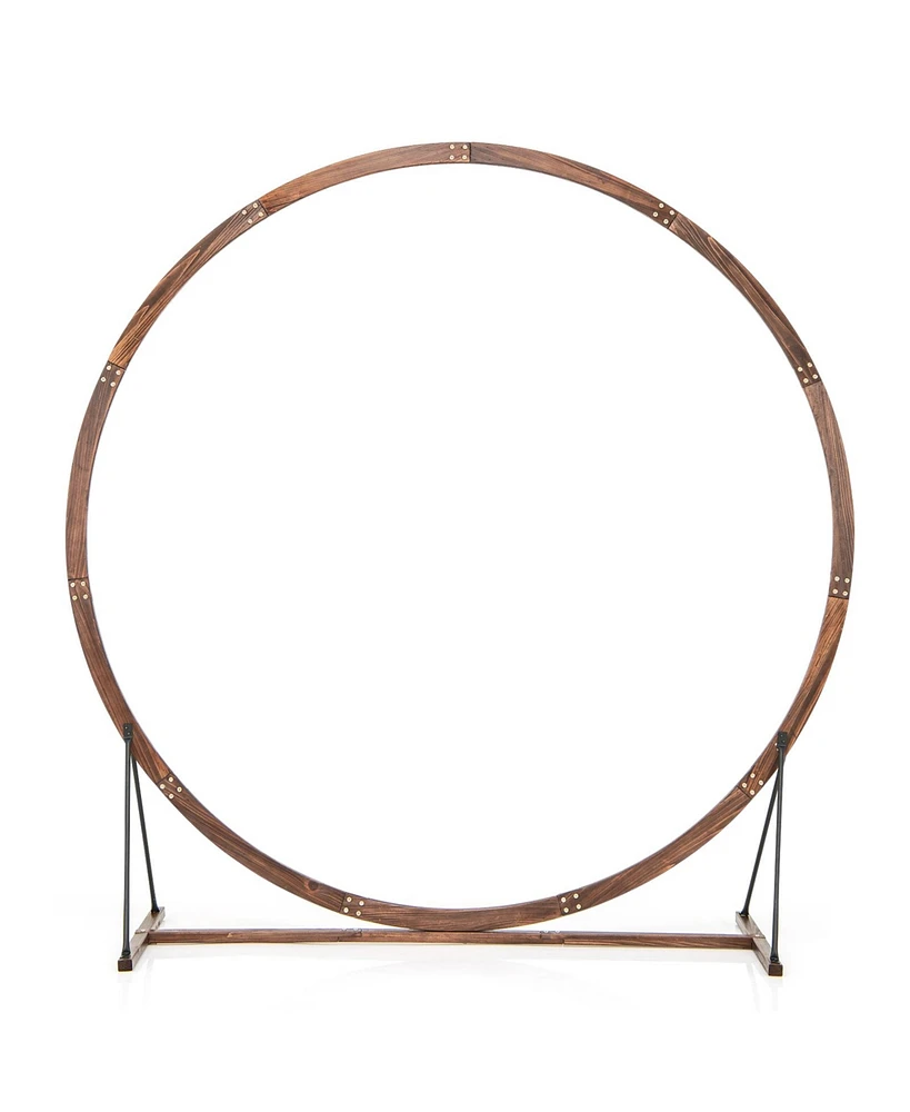 Wooden Wedding Arch Solid Wood Arbor Backdrop Stand for Wedding Ceremony