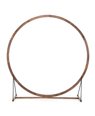 Wooden Wedding Arch Solid Wood Arbor Backdrop Stand for Wedding Ceremony