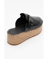 Novas Leather Platform Espadrille Mule (Women)