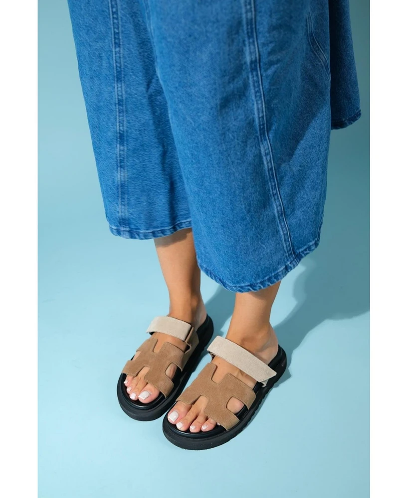 Morte Leather Slide Sandal (Women)